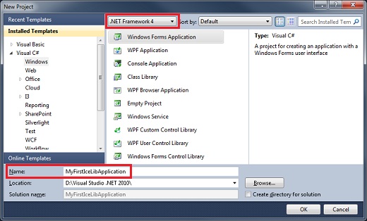 Visual Studio New Project